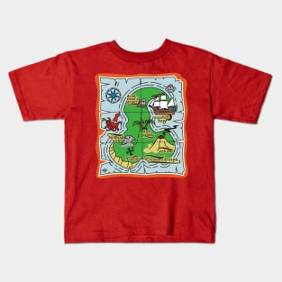 Pirate Treasure Map Kids T-Shirt